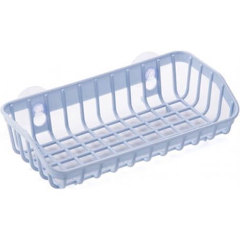 Égouttoir à ustensiles de à double, égouttoir à vaisselle carré sans perçage, adapté aux s domestiques, bleu clair (1/4)