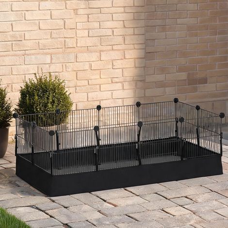 Cage pour rongeur coloris noir 120 x 60 x 40 cm (1/5)