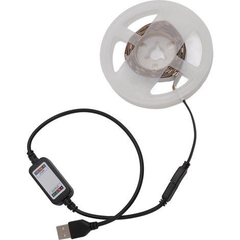 Ruban LED lumineux, perles lumineuses, contrôle USB, Bluetooth et application, pour la décoration de la maison et de la chambre, 5 V, 2 m (1/5)