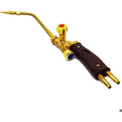 Chalumeau Torche de Soudage Oxi-Acétylène Oxypropane Soudeur à Air Résistant à la Chaleur pour Soudure à Injection (H01-6) 39cm (1/4)