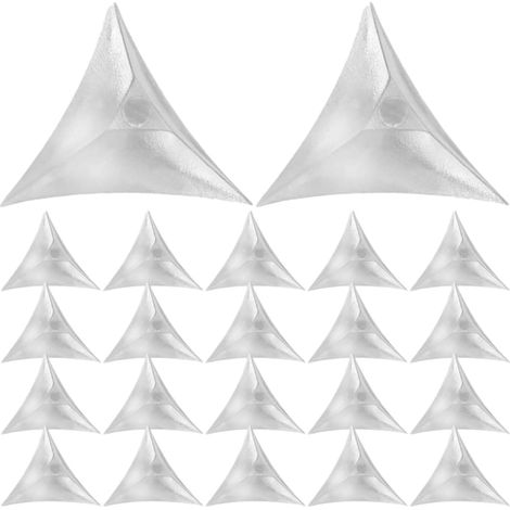 200 protège-coins pour meubles, transparent, triangulaire (1/5)