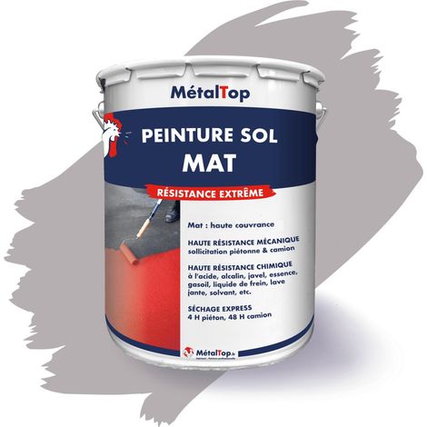 Peinture Sol Mat - Vert olive - RAL 6003 - 5 L - Métaltop (1/5)