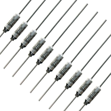 SF119E SEFUSE 10A 250V Fusibles Thermiques Découpes 121 Degrés Fusibles thermiques de type organique(Paquet de 10 pièces) (1/2)