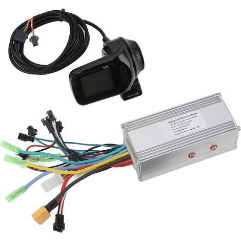 Kit de contrôleur pour vélo électrique 36V 48V 60V 1000W 38A, onde sinusoïdale, 3 modes, sans balais, panneau d'accélérateur au pouce 886, accessoire de conversion pour vélo (1/5)