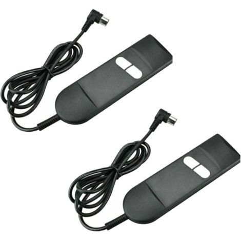 2 Pack Commande Manuelle Fauteuil À 2 Boutons Inclinable Télécommande Interrupteur Pour Fauteuil Électrique Pour Fauteuil Élévateur, Canapé Électrique, Fauteuil Inclinable-Chrom (1/5)
