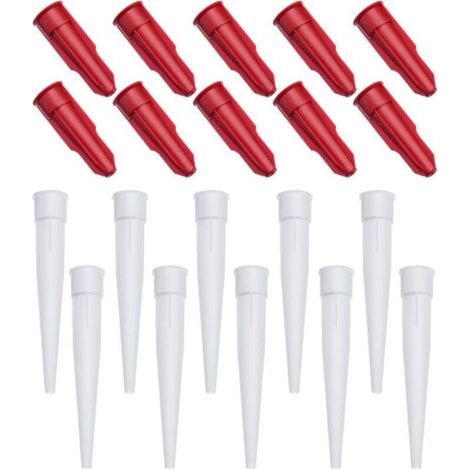 Cartuchos de boquillas con manguitos de silicona, boquillas de repuesto transparentes, boquillas de repuesto con silicona, boquillas de sellado, boquillas de sellado, cocina, hogar, herramientas de se (1/4)