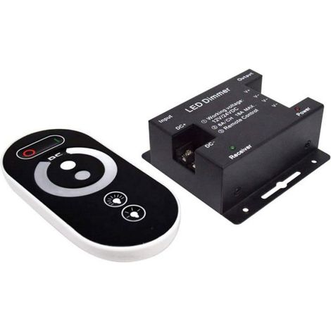 Variateur tactile sans fil LED 12 V - 12 V CC avec télécommande pour toutes les lampes LED à intensité variable CC (1/4)