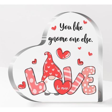 Plaque cœur en acrylique, décoration souvenir pour papa maman sœur（15 cm) (1/4)