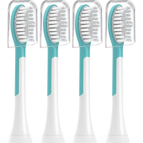 Kids Electric Toothbrush Heads Pack of 4 Compact Soft Bristles Refills Daily Size (1/5)