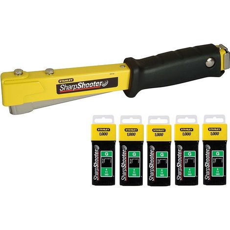Stanley STA0PHT150 Hammer Tacker 0-PHT150 + Heavy Duty 8mm Type G Staples