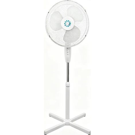 Ventilateur sur pied réglable en hauteur – 3 vitesses, moteur silencieux basse consommation, montage rapide sans outils, idéal salon chambre bureau (1/5)
