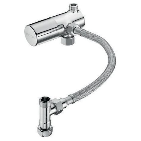 Set termostato con valvola ad angolo Set tubi flessibili cromati SCHELL (1/3)
