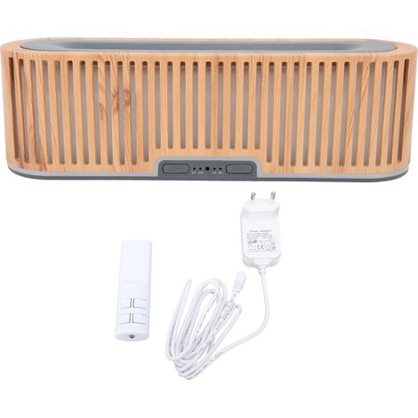 Diffuseur de flamme 200 ml, aspect bois clair, 7 couleurs, lumière d'ambiance, technologie ultra-silencieuse, diffuseur d'huiles essentielles à flamme pour chambre ou bureau, prise UE 100-240 V (1/5)