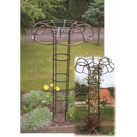 Tuteur (Large) Plant Support - Steel - L109.2 x W109.2 x H195.6 cm - Bare Metal/Ready to Rust