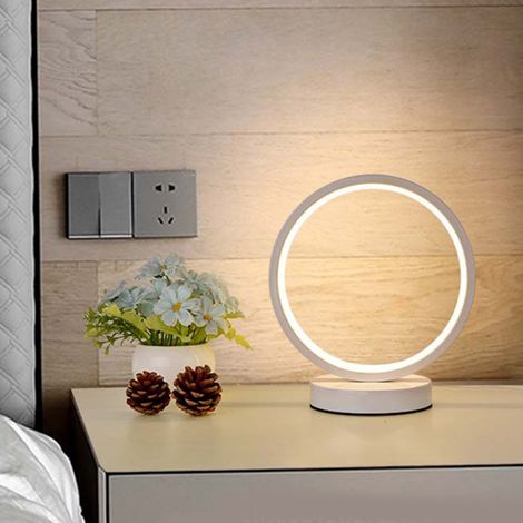 Multifunktionale, moderne und kompakte LED-Nachtlampe mit Steckeranschluss, Touch-Bedienung, für Zuhause, Schlafzimmer und Innenräume, 3 Farben, dimmbar (1/4)
