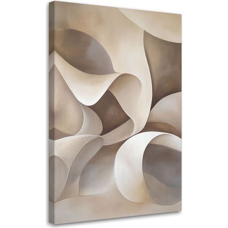 Wandbild modern Abstraktion Gewundene Formen Minimalismus 40x60 cm (1/5)