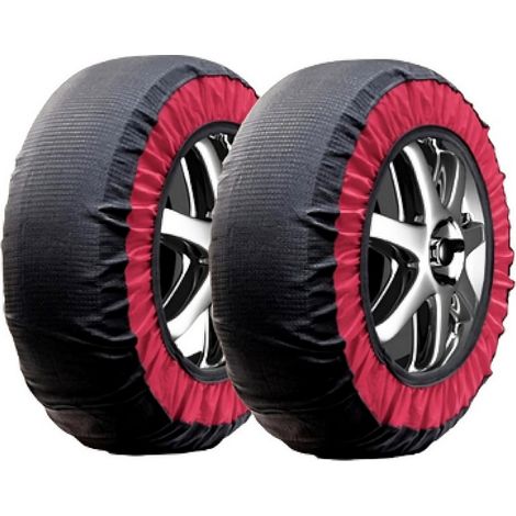 1PZ CALZE DA NEVE OMOLOGATE PER AUTO mis. XL