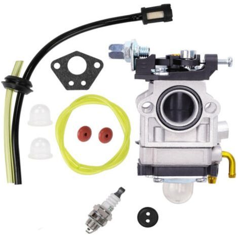 FENOPLASTICAKit de carburateur pour moteur de débroussailleuse 52cc 49cc 43cc, bougie d'allumage, filtre à carburant (1/4)