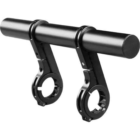 Multifunktionale Fahrradlenkerverlängerung (schwarz, Doppelstütze (20 m)) (1/5)