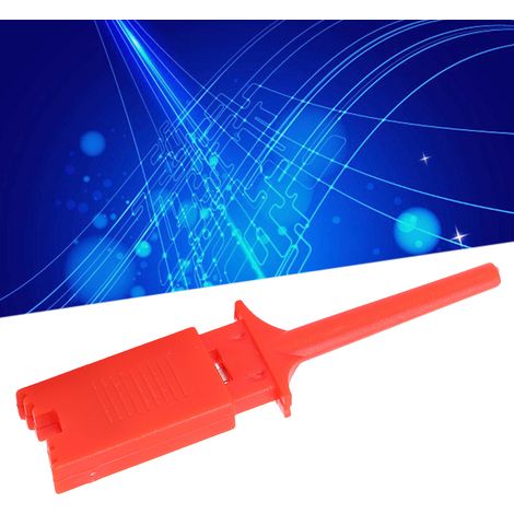 Set mit 20 flachen Testhaken, Testclip-Typ, in Rot erhältlich. (1/5)