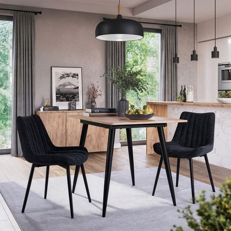 Esszimmerstuhl Ravlo, Schwarz, 51 x 57 cm 2er Set, Vicco (1/5)