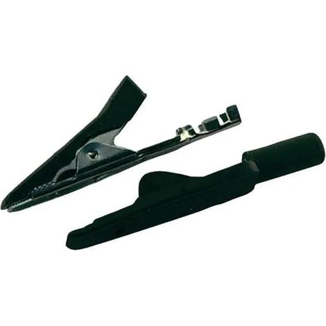 SKS Hirschmann Pinza cocodrilo mini negra 41,5 mm