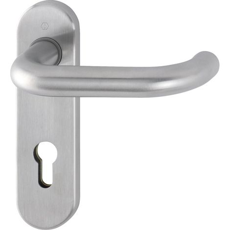 HOPPE® Drückergarnitur mit Kurzschild Paris E138Z/353K, Edelstahl, 3290197 (1/5)