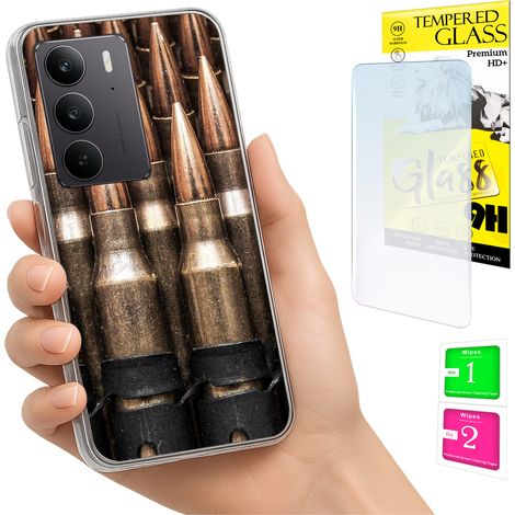 Schutzhülle für Realme C75 / 14X 5G: Fotoschutzhülle mit Rückseite und 9H-Glas (1/5)