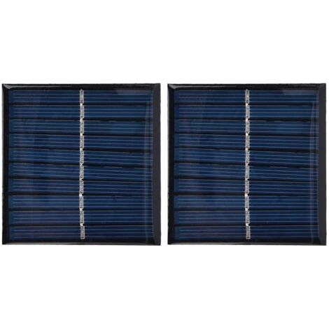 2Pcs Mini Panneau Solaire Portable Cellule Encapsulé Epoxy Flexible DIY Utilisation 0.7W 5V 0140mA (1/5)