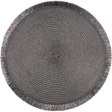 bajoplato redondo de color plata medida 38 cm caja 6 unid. (1/4)