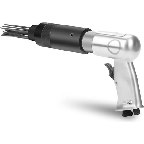 Air Dérouilleur à Aiguilles, 19 Aiguilles 3000 TR/Min Pistolet à Aiguilles Dérouilleur Décapeur Pneumatique à Aiguilles 1/4" 10 CFM 35 cm (1/5)