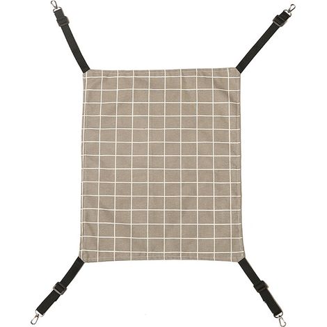 4 hamacs réversibles pour petits animaux, réglables, en lin et coton, lavables en machine, pour cage ou voyage (1/5)