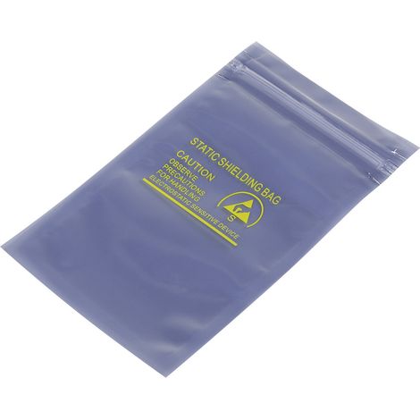 TRU COMPONENTS Sachet antistatique (ESD) (L x l) 127 mm x 76 mm blindé Lettre d'identification ESD S
