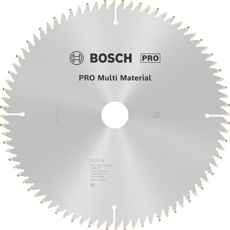 Lame de scie circulaire au carbure BOSCH PROFESSIONAL 216 x 30 x 2,5 mm 60 dents - Multimateriaux