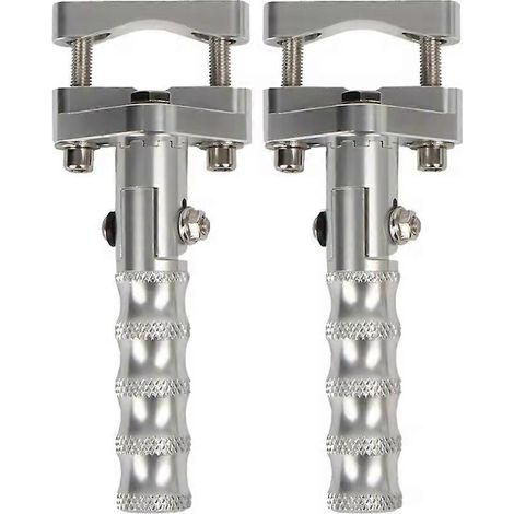Reposapiés giratorios plegables para motocicleta, de 22-28 mm, para BMW R1200GS ADV R1250GS LC S1000XR F900R (color plata). (1/5)