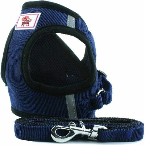 VtiziklAnimal Domestique Chien Harnais Gilet réglable Pet Harnais IE083 (L, Dark Blue 1) (1/5)