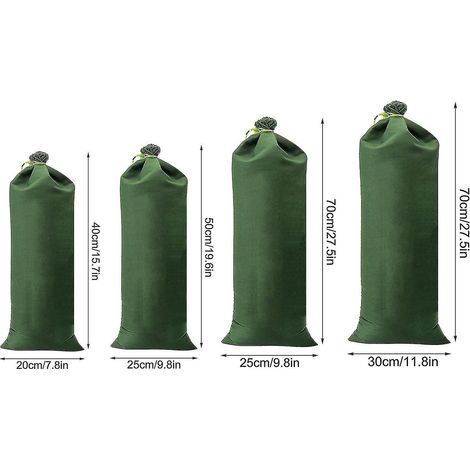 Sacs de sable réutilisables pour barrière anti-inondation, sacs de sable non tissés étanches, porte anti-inondation - 25 x 70 cm - 25 x 70 cm (1/5)