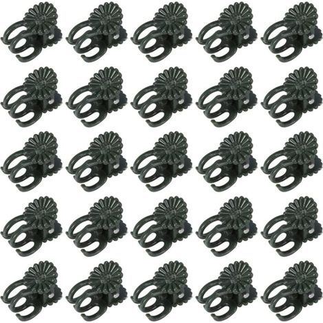 60 pinzas para orquídeas, pinzas para plantas, pinzas para enredaderas, pinzas para orquídeas para plantas, pinzas de plástico para soporte de plantas de jardín, pinzas para sujetar pequeñas enredader (1/4)