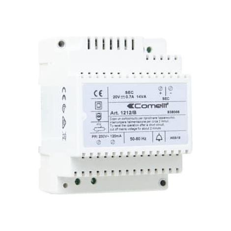 Comelit 1212/B Alimentazione 230V AC / 20 VDC / 14VA