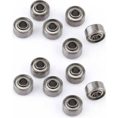 10 Miniatur-Kugellager 693ZZ 3x8x4mm, doppelt geschirmt, für Modellbau und Präzisionsanwendungen (1/5)