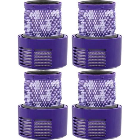 FENOPLASTICAFiltre HEPA pour aspirateur cyclone sans fil. Compatible avec les modèles Dyson V10 et SV12. Filtre HEPA haute densité de rechange lavable – Lot de 4 (1/3)