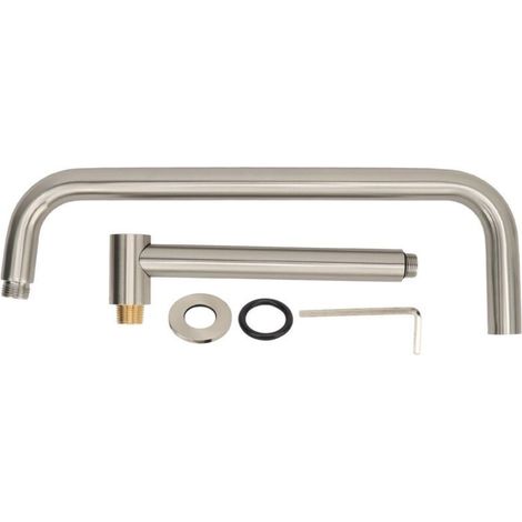 360 Degree Rotating Shower Arm Extension, Stainless Steel, for High-Rise Buildings or Bathtubs, with Flange, Shower Arm Extension (1/5)