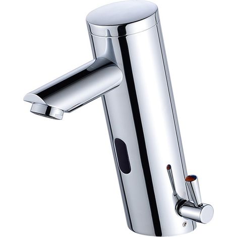Robinet de Lavabo Intelligent à Capteur Infrarouge, Mitigeur Automatique Sans Contact pour Salle de Bain avec Réglage de Température et Débit (1/5)