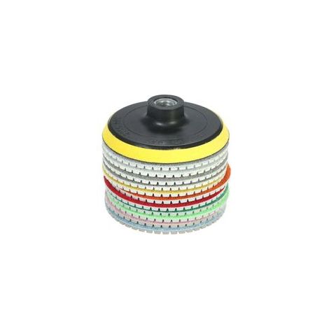 Lot de 12 Disque de meulage à eau diamantée de 4 pouces 100 mm disque de meulage doux (1/5)