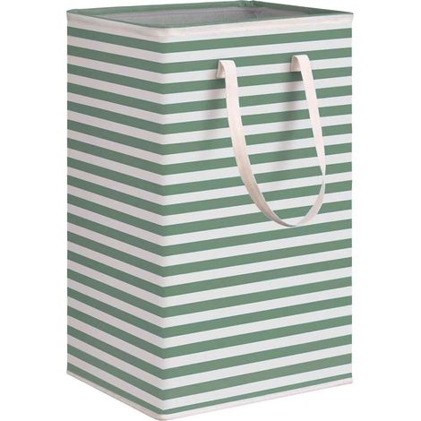 Panier À Linge Pliable Revêtement Étanche Poignée Pratique Léger Portable Vert 1 Pièce (1/5)