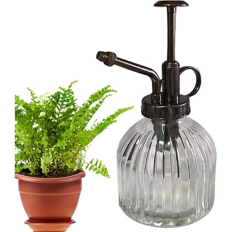 Arrosoir En Verre - Arrosoir Pulvérisateur À Pression Manuelle - Pour Plantes Intérieures Bonsaï Fleurs Jardinage - 500 ml