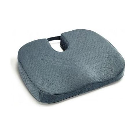 Coussin ergonomique d'assise pour chaise de bureau – Découpe coccyx – Mousse polyuréthane – Base antidérapante pour maintien optimal (1/5)