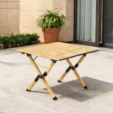 Table de camping pliante eiche en aluminium 117 x 60 x 44 cm (1/5)