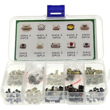 250 boutons-poussoirs tactiles de 10 types différents pour télécommande de voiture. (1/5)