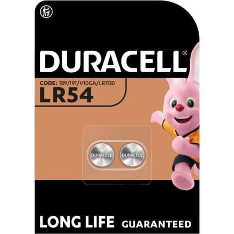 Pila alcalina Duracell LR54 11 6 mm diametro 1 5 Volt (1/4)